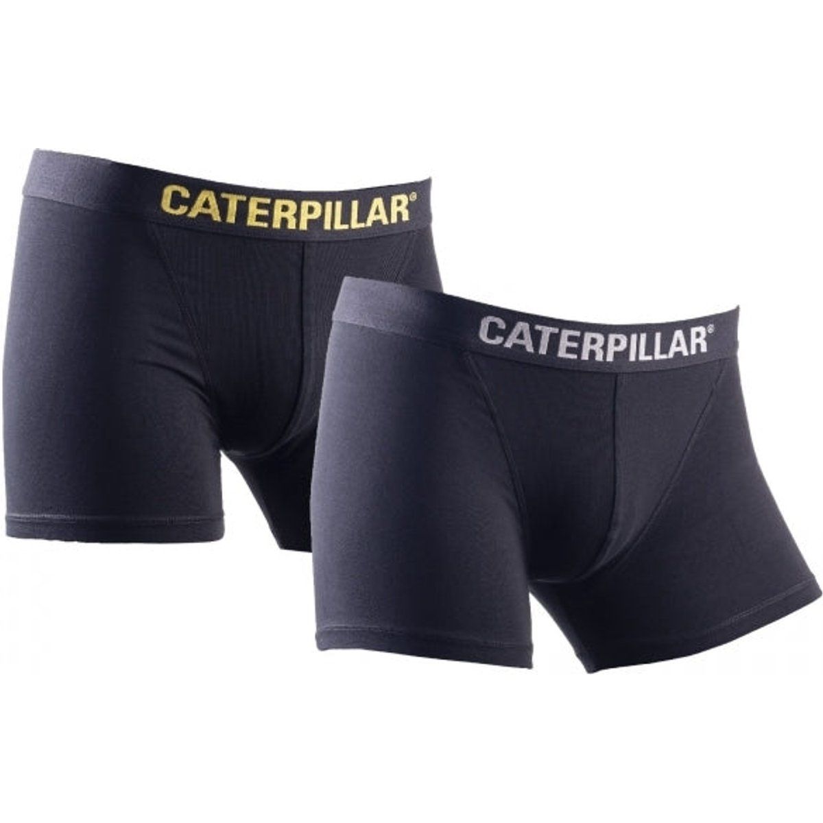 CAT BOXERSHORTS Herren Baumwolle 2er-Pack Unterwäsche Schwarz