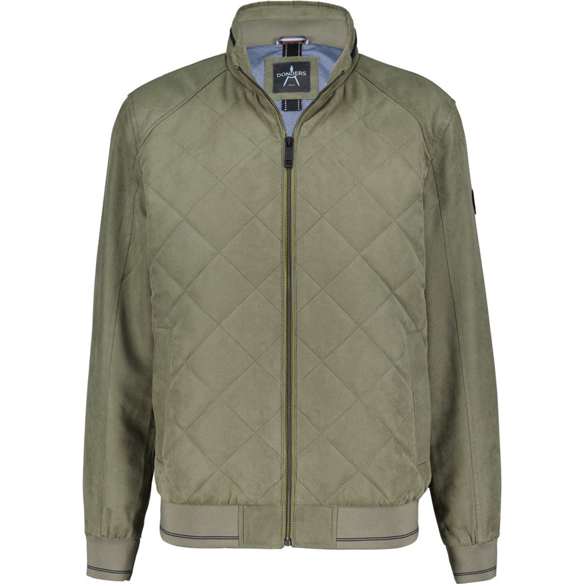 Gesteppte Bomberjacke mit Rippstrickbesatz