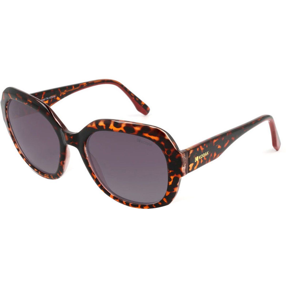 Übergroße ovale Sonnenbrille mit Rahmen