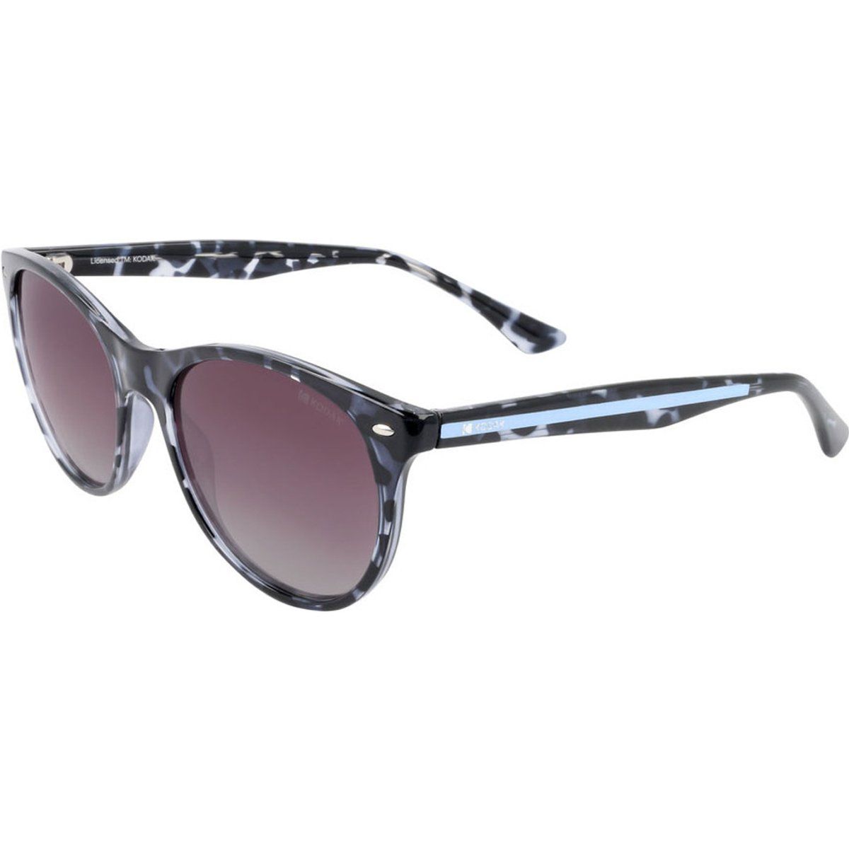 Runde polarisierte Sonnenbrille in Schildpatt