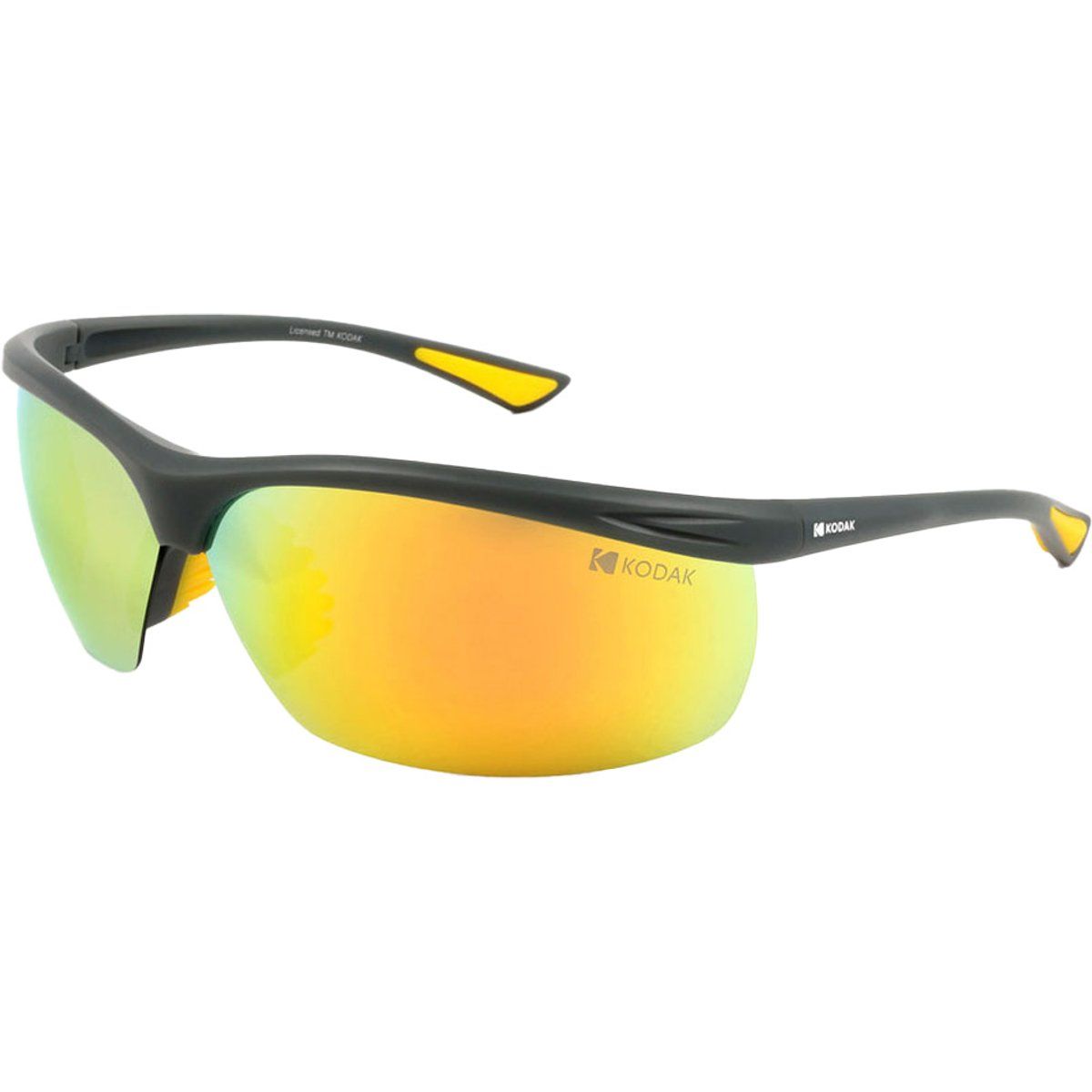 Herren Sportliche Halbrahmen-Sonnenbrille