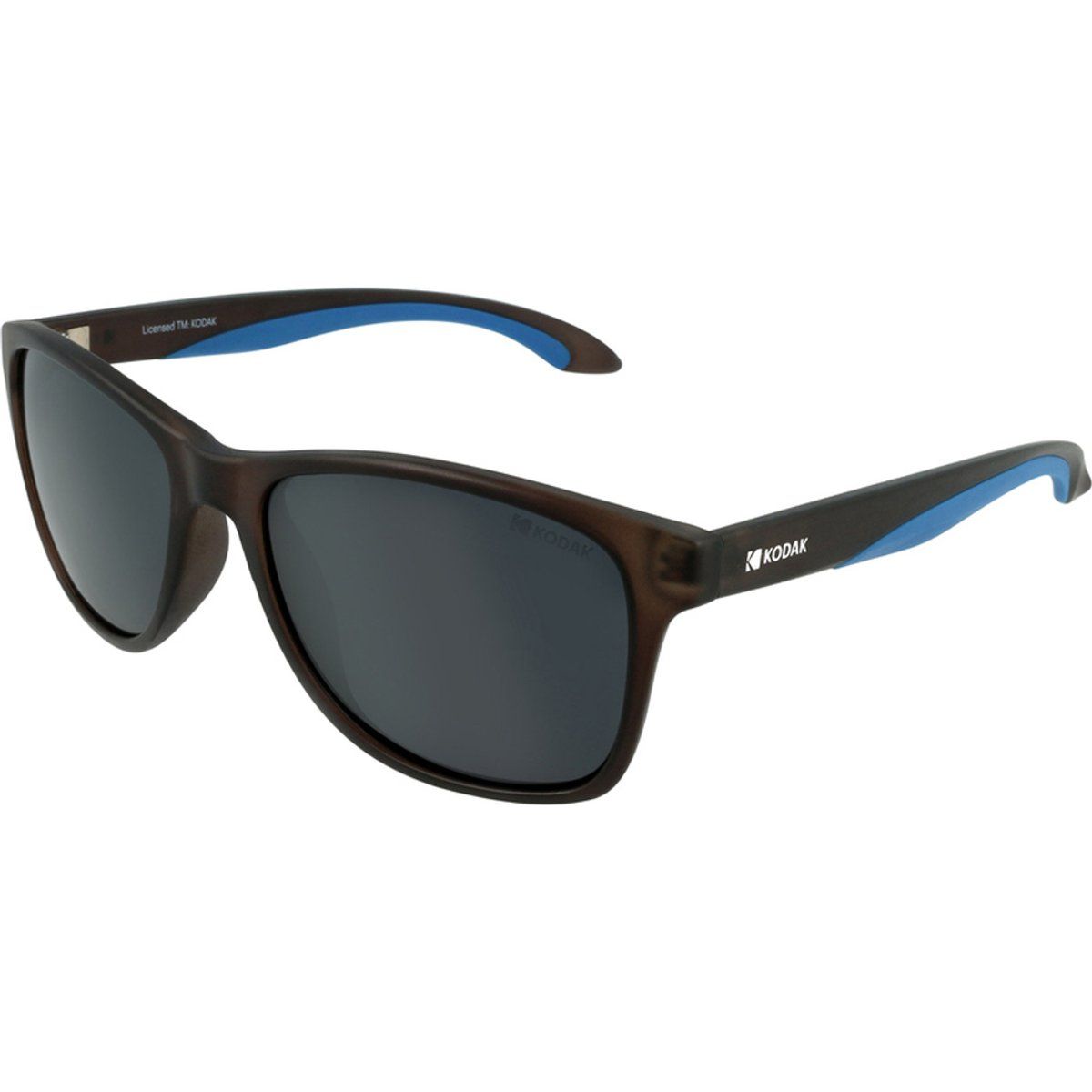 Sportliche rechteckige Sonnenbrille mit Akzenten