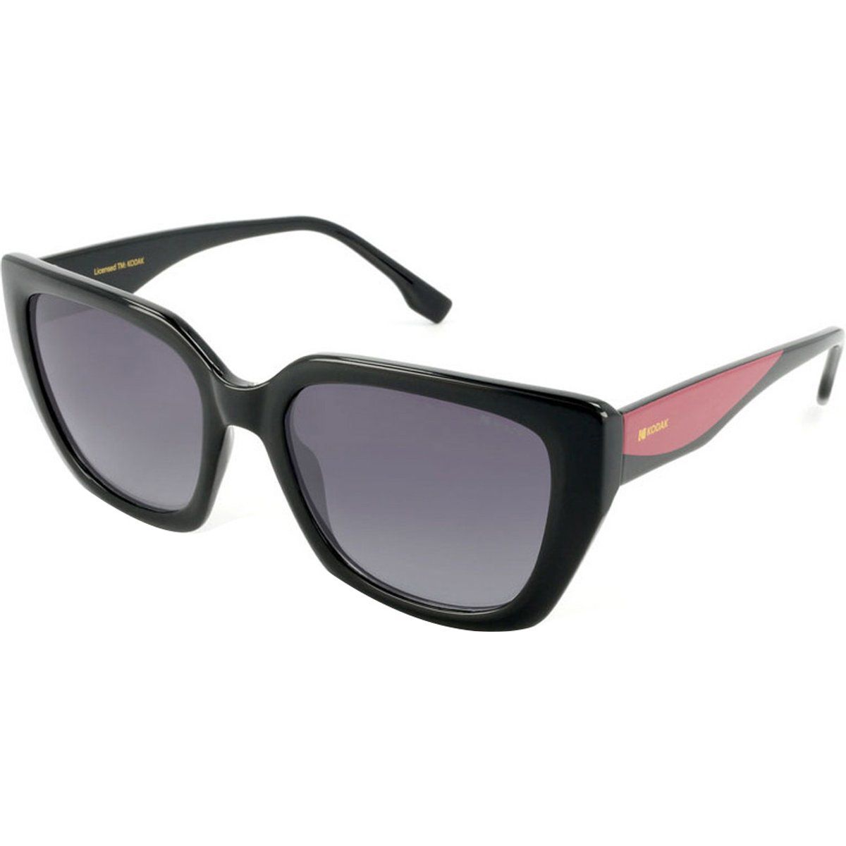Schwarze quadratische Damen Sonnenbrille