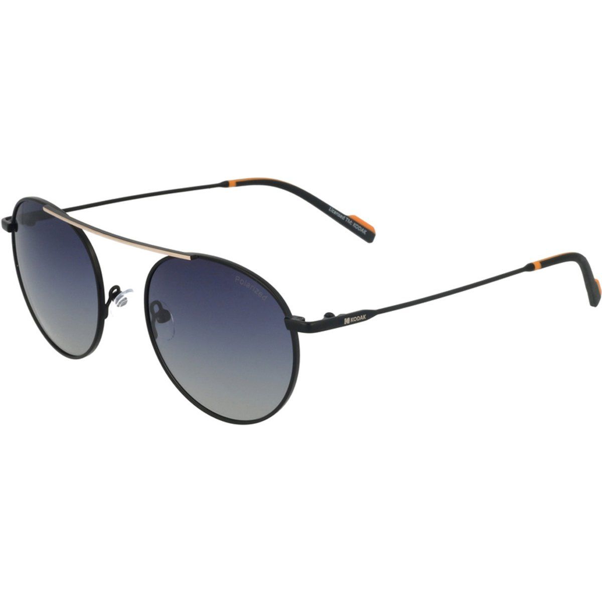 Runde polarisierte Sonnenbrille mit Metallrahmen