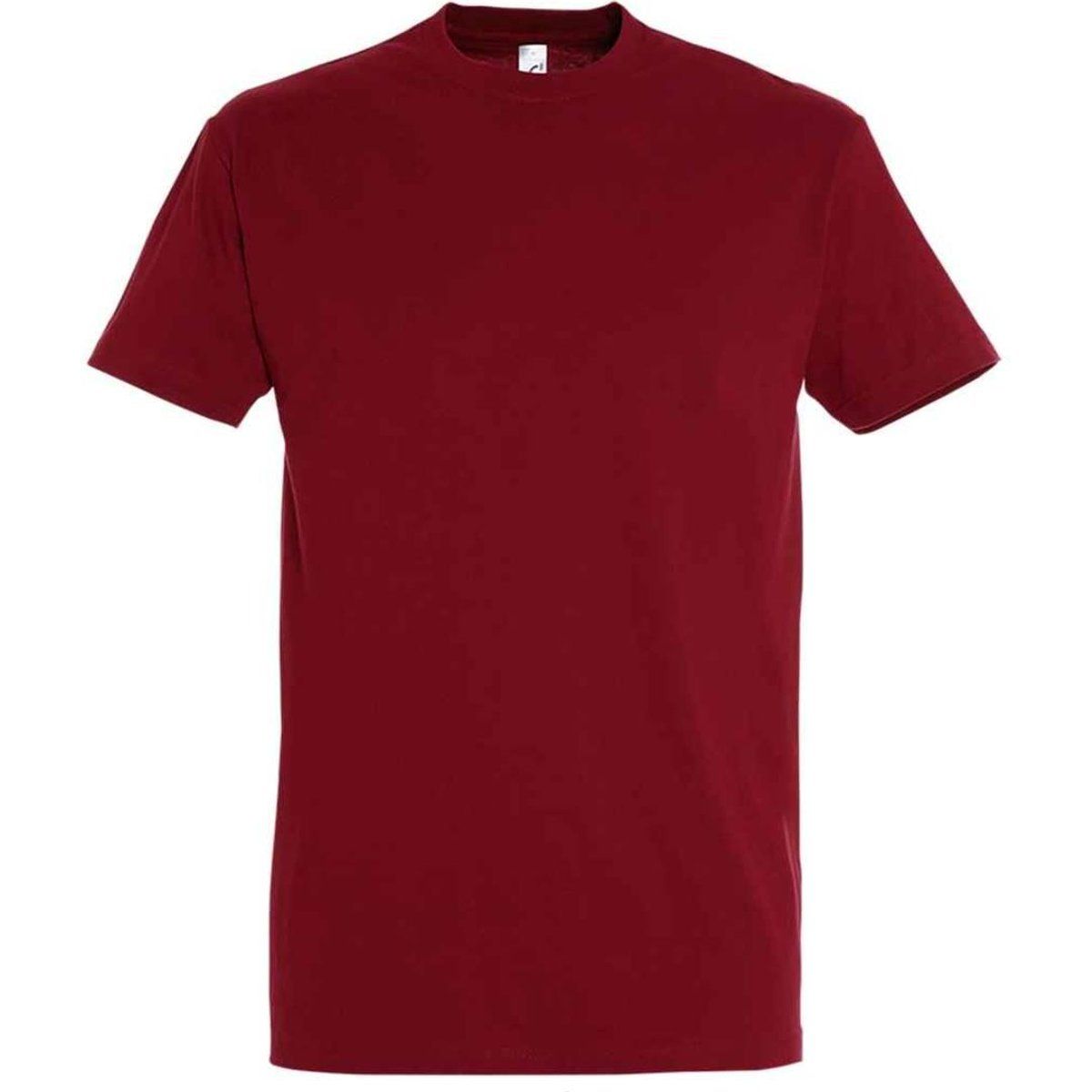 Einfarbiges T-Shirt mit Rundhalsausschnitt