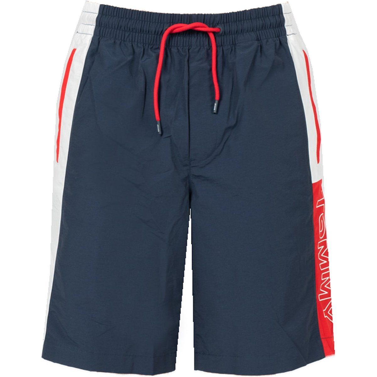 Farbblock Badehose mit Kordelzug