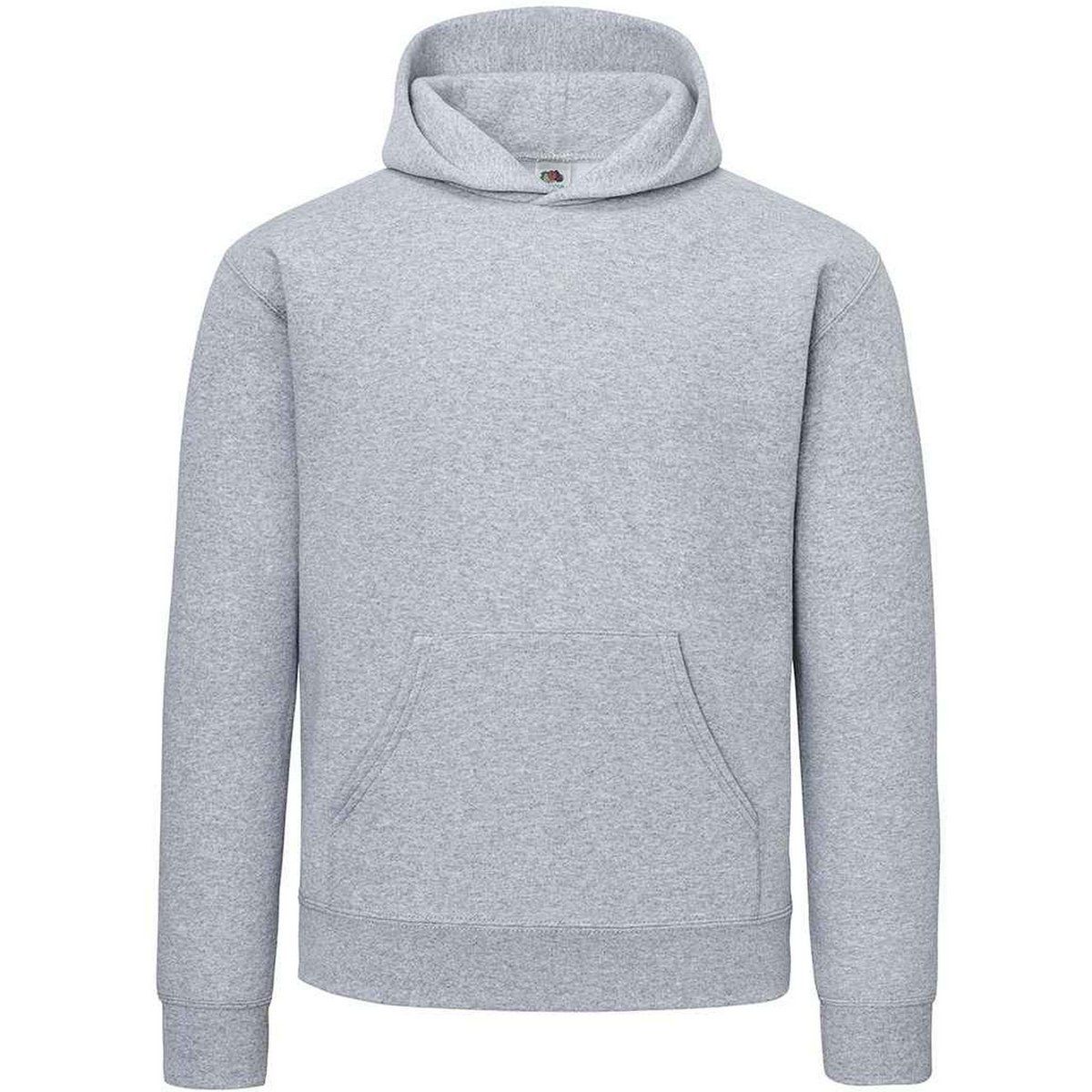 Klassischer graumelierter Kapuzenpullover
