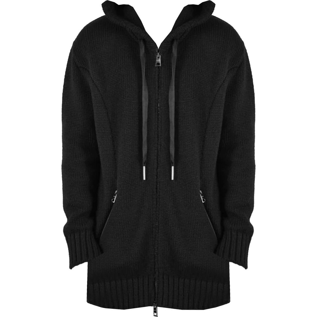 Herren Strickjacke mit Reißverschluss und Kapuze