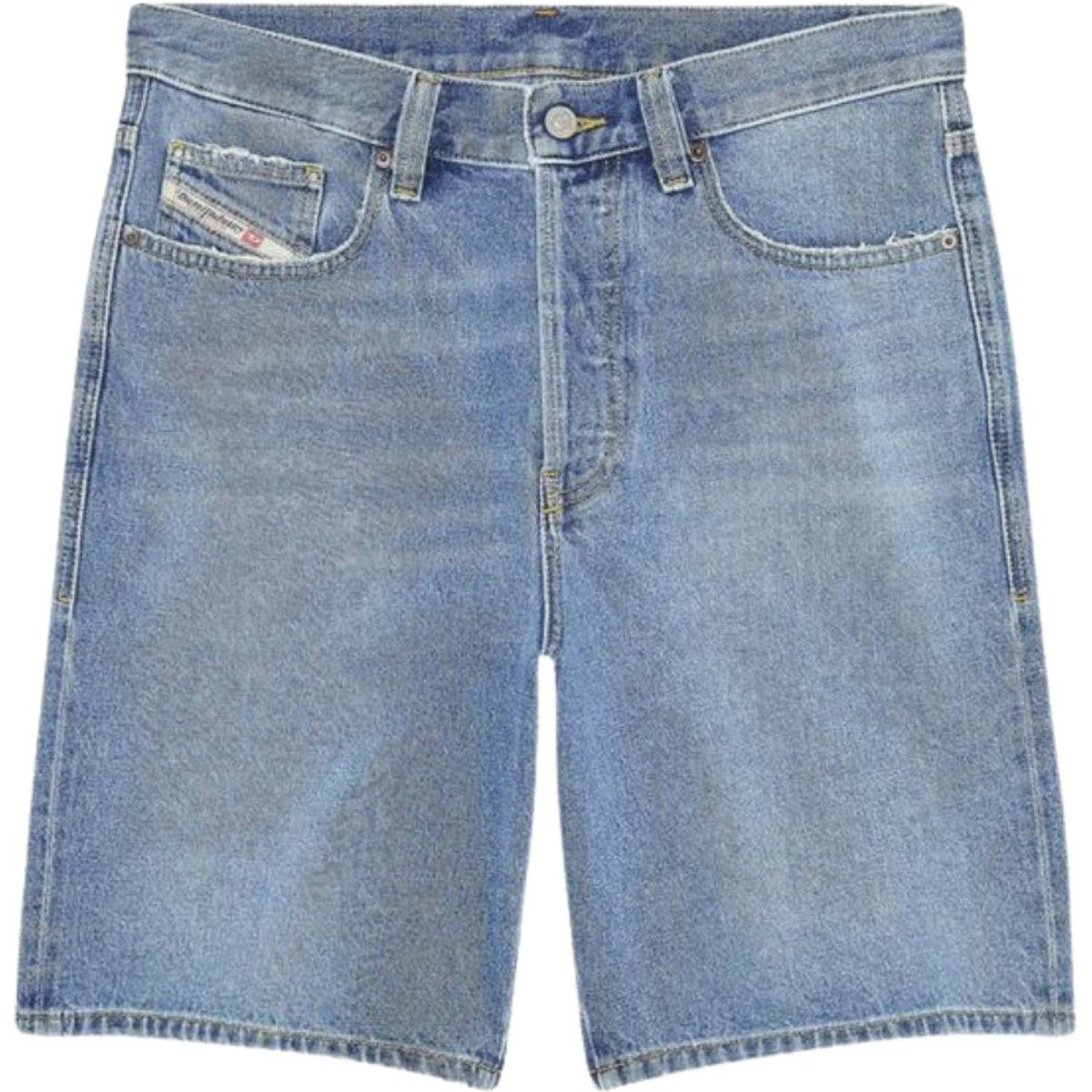 Normale Passform Denim Shorts