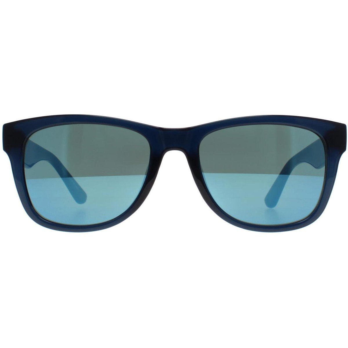 Blaue Rechteckige Rahmen Sonnenbrille