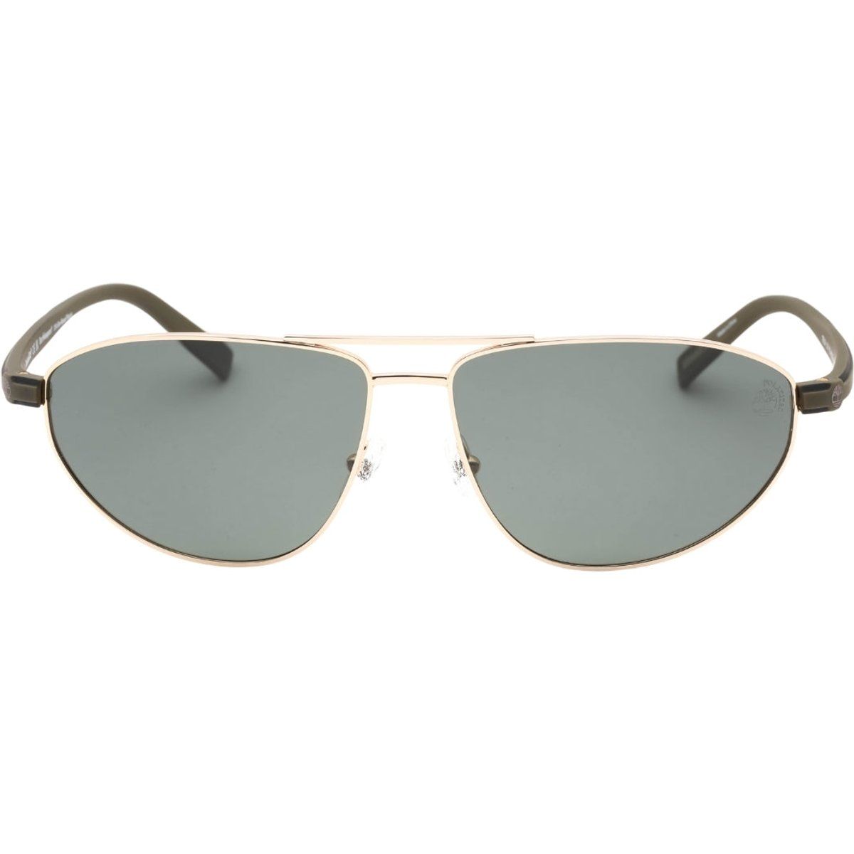 Klassische goldene Pilotenbrille mit grünen Gläsern