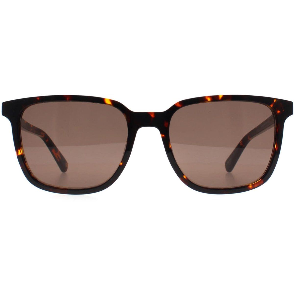 Quadratische Havanna Sonnenbrille