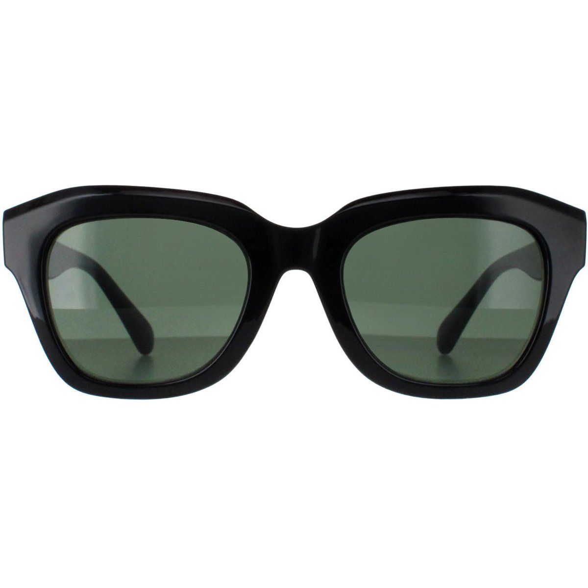 Sonnenbrille mit quadratischem Rahmen und dunklen Gläsern