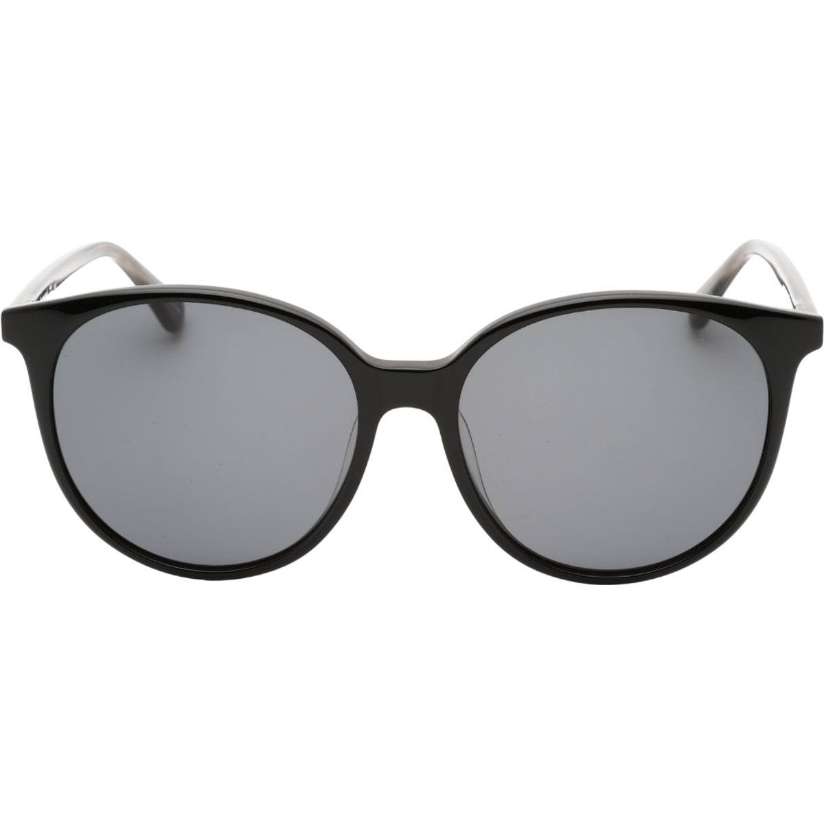 Runde Sonnenbrille mit grauen Gläsern