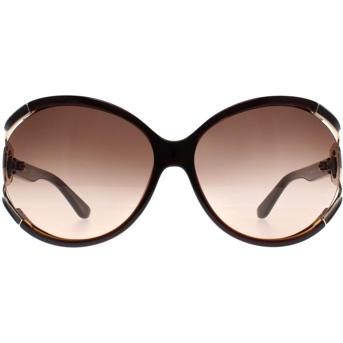 Übergroße Butterfly-Sonnenbrille mit Farbverlaufsglas