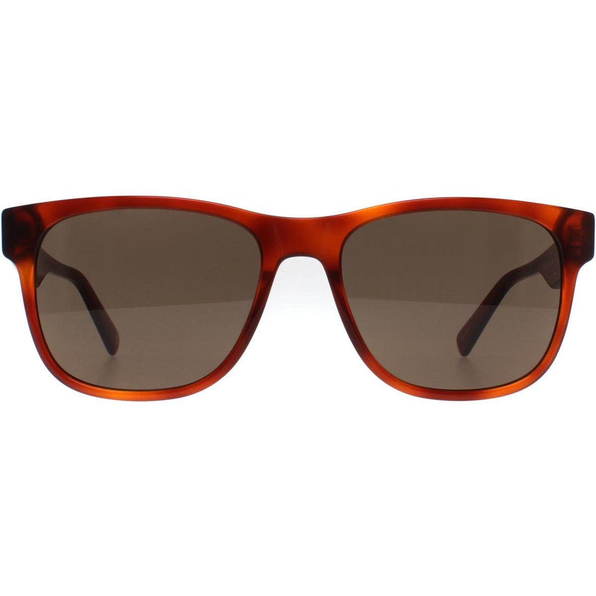 Sonnenbrille mit quadratischem Rahmen, Havanna Honigbraun