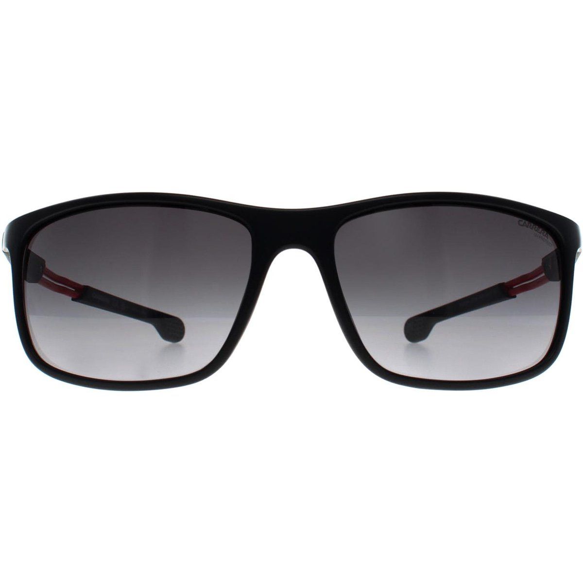 Mattschwarze Sonnenbrille mit rechteckigem Rahmen