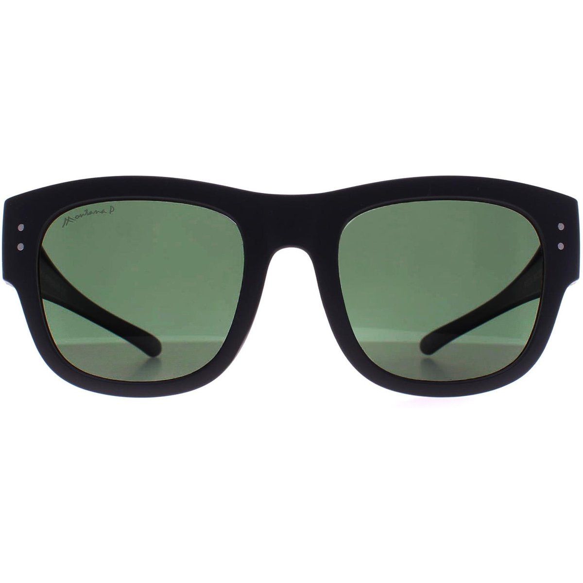 Quadratische, matte graue Sonnenbrille