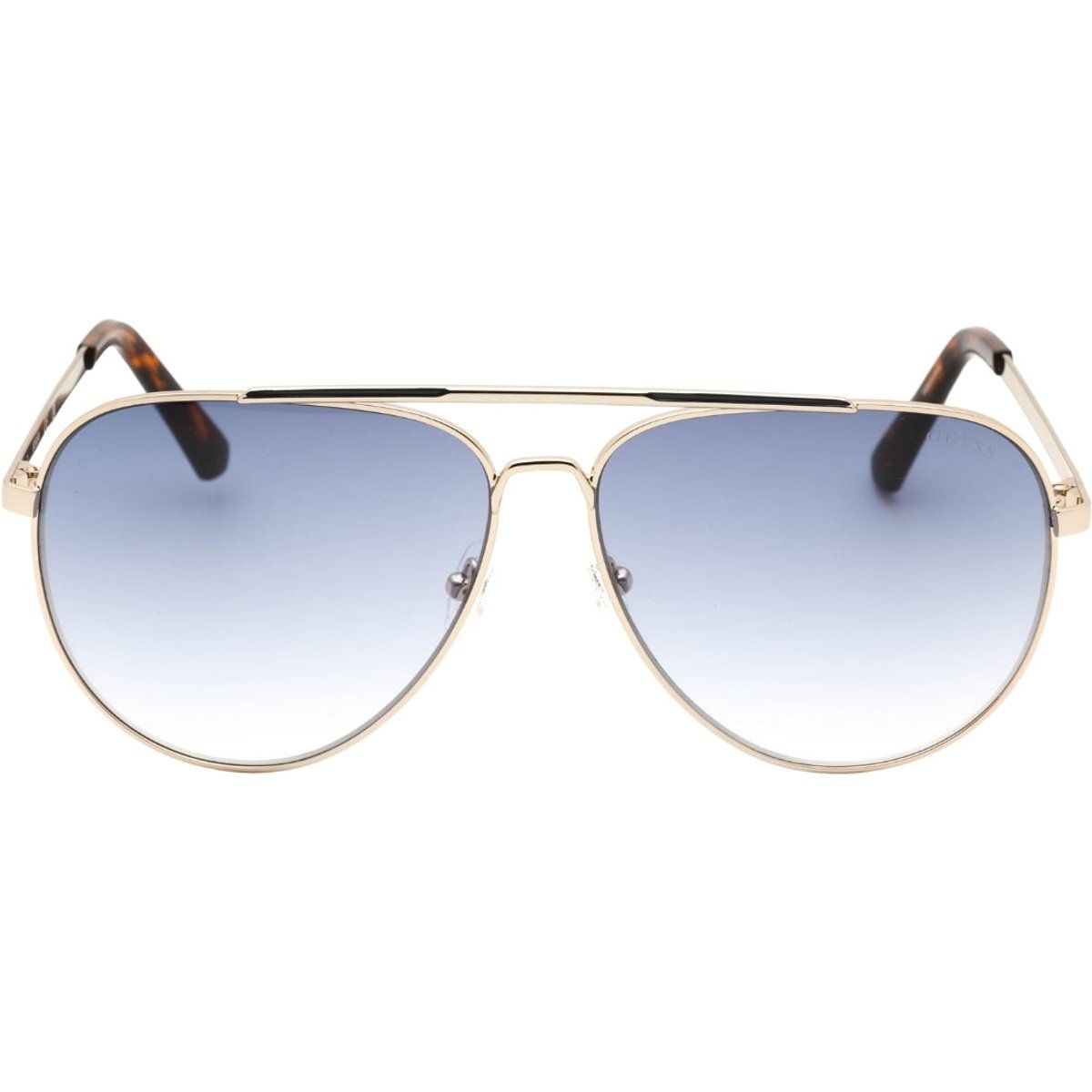 Klassische Pilotenbrille mit blauem Farbverlaufsglas