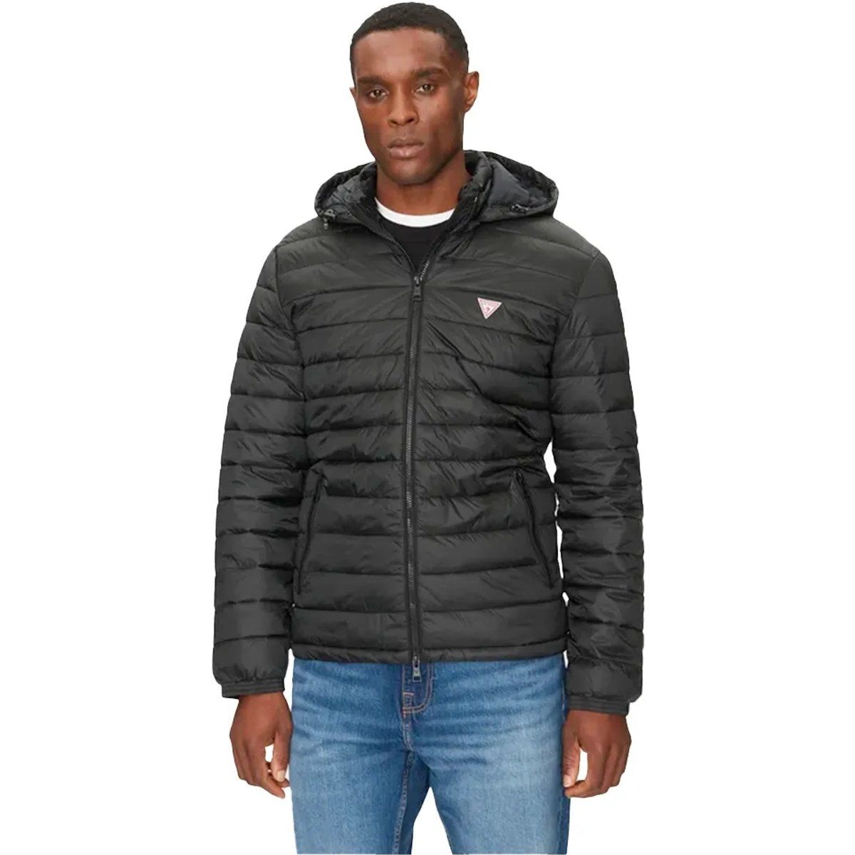 Leichte Herren Steppjacke mit Kapuze
