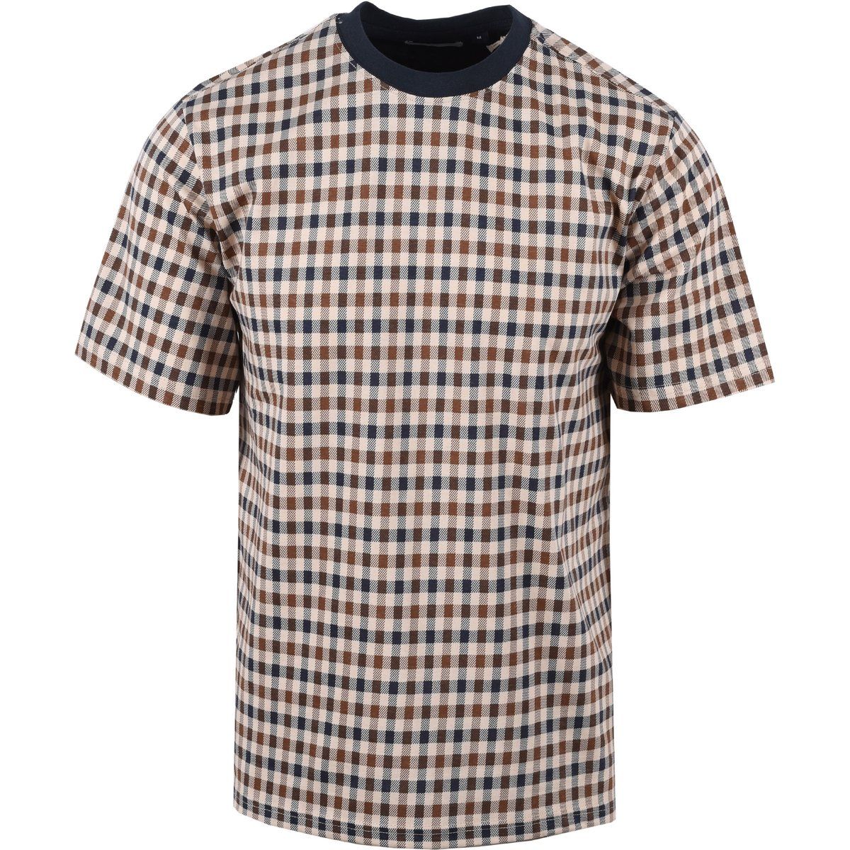 Kariertes T-Shirt aus Bio-Baumwolle