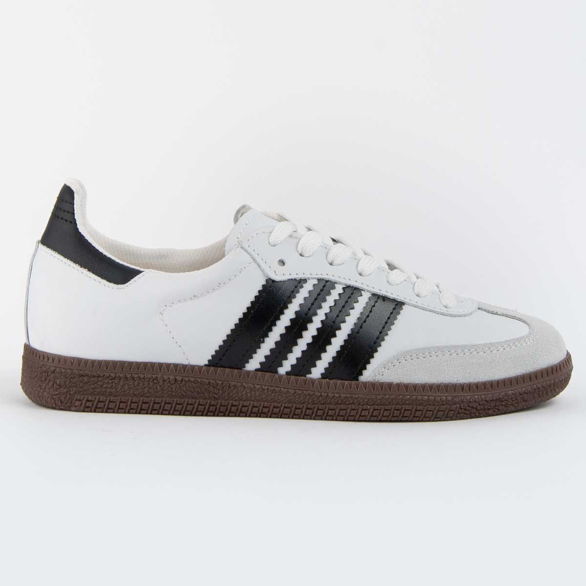 Klassischer Leder Sneaker mit Streifen