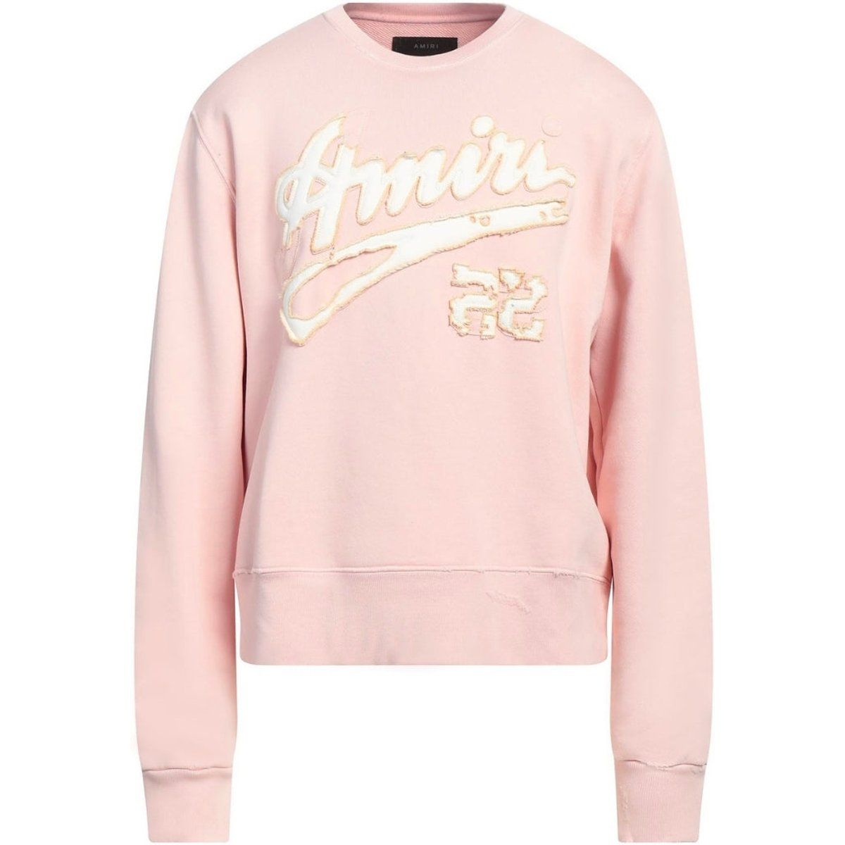 Amiri Logo besticktes Baumwoll-Sweatshirt