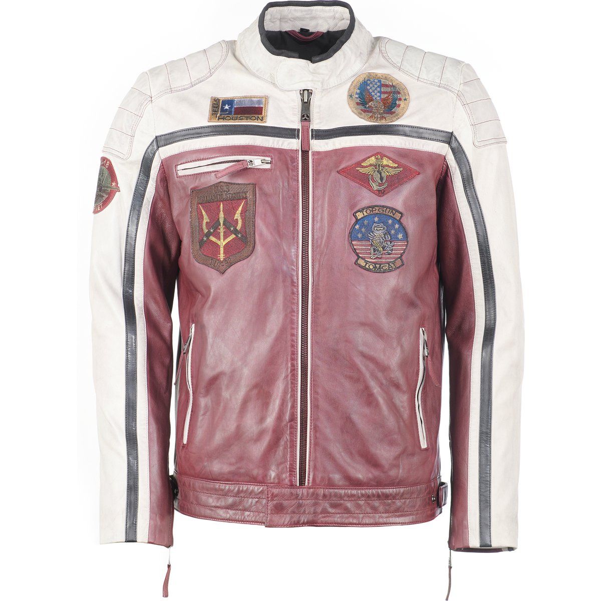 Lederjacke im Top Gun Stil
