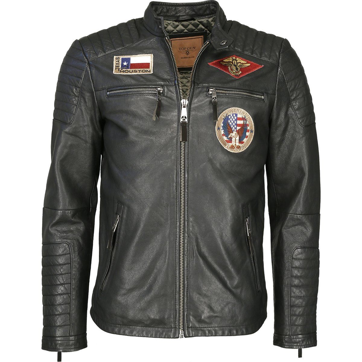 Top Gun Inspirierte Lederjacke