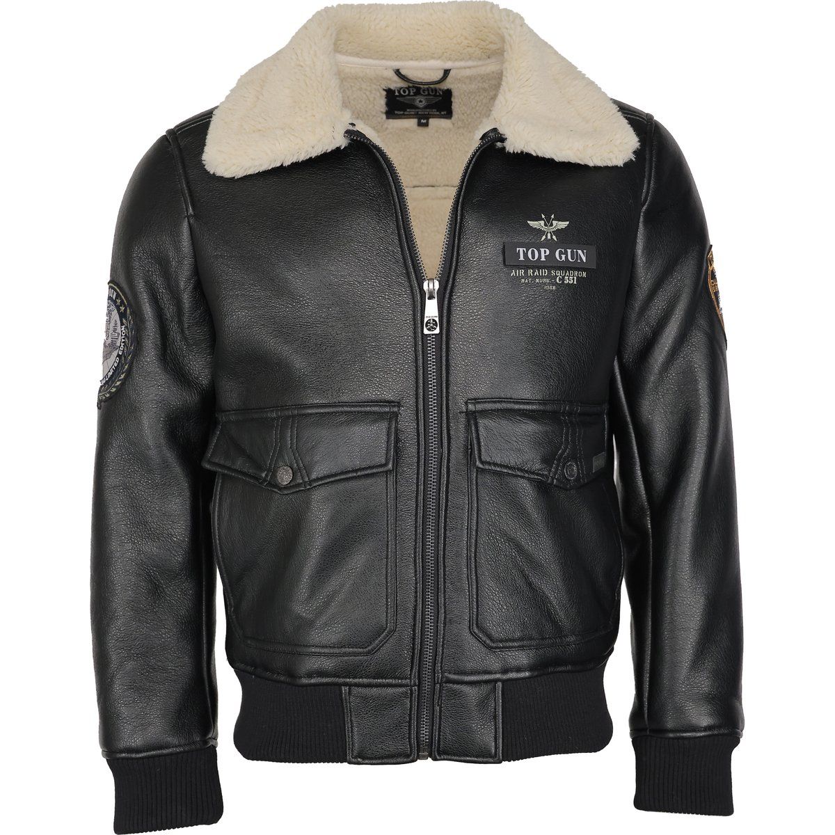 Top Gun inspirierte Jacke aus Kunstleder
