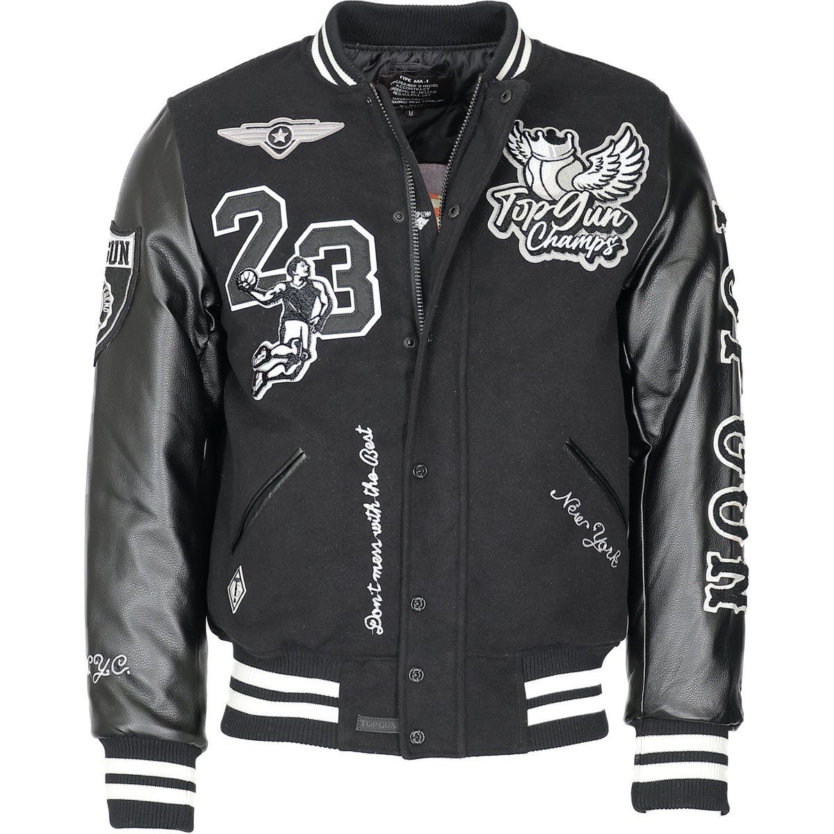 Top Gun College Jacke Materialmix