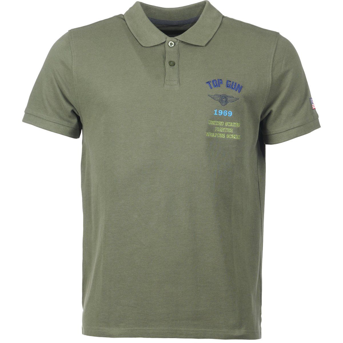 Top Gun Polohemd aus bestickter Baumwolle