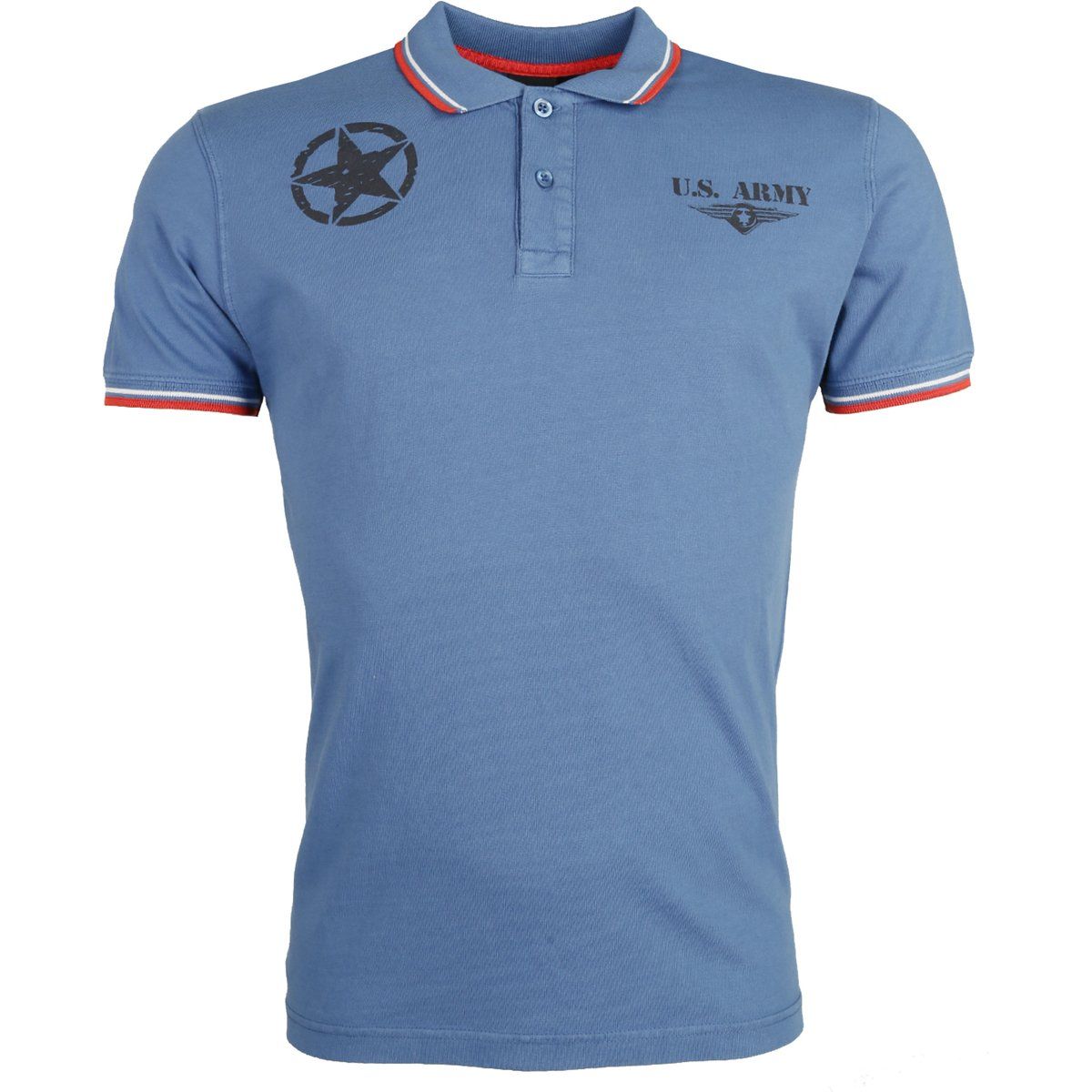 Polo-Shirt mit U.S. Army-Grafikprint