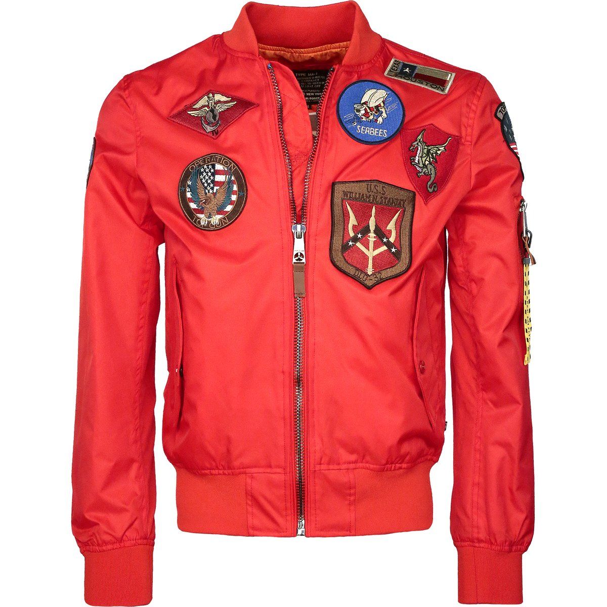 Top Gun Bomberjacke mit Aufnähern