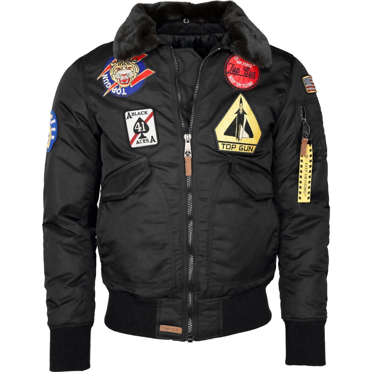 Bestickte Top Gun Bomberjacke