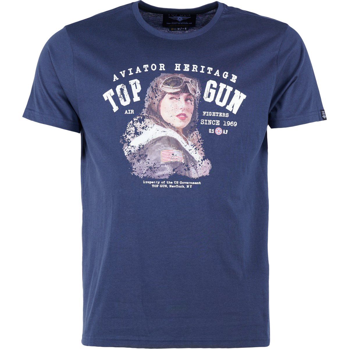 T-Shirt mit Vintage Aviator Print