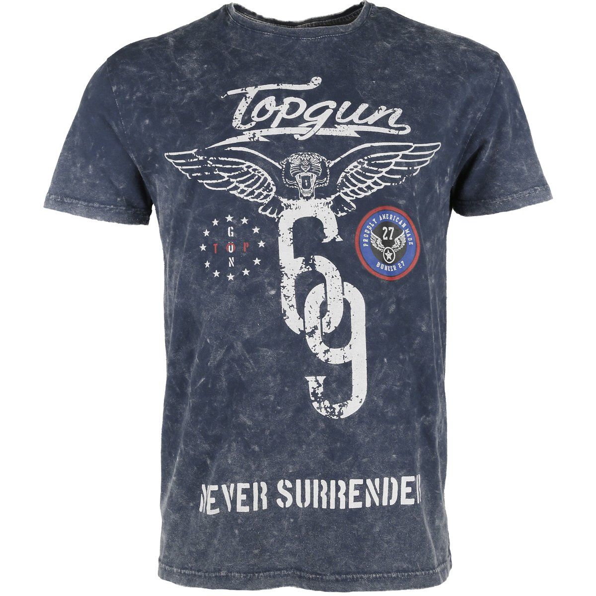 Top Gun T-Shirt mit Vintage-Grafik