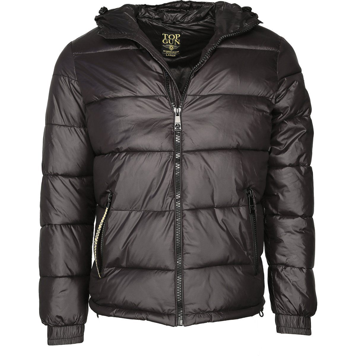 Gefütterte Jacke mit Kapuze