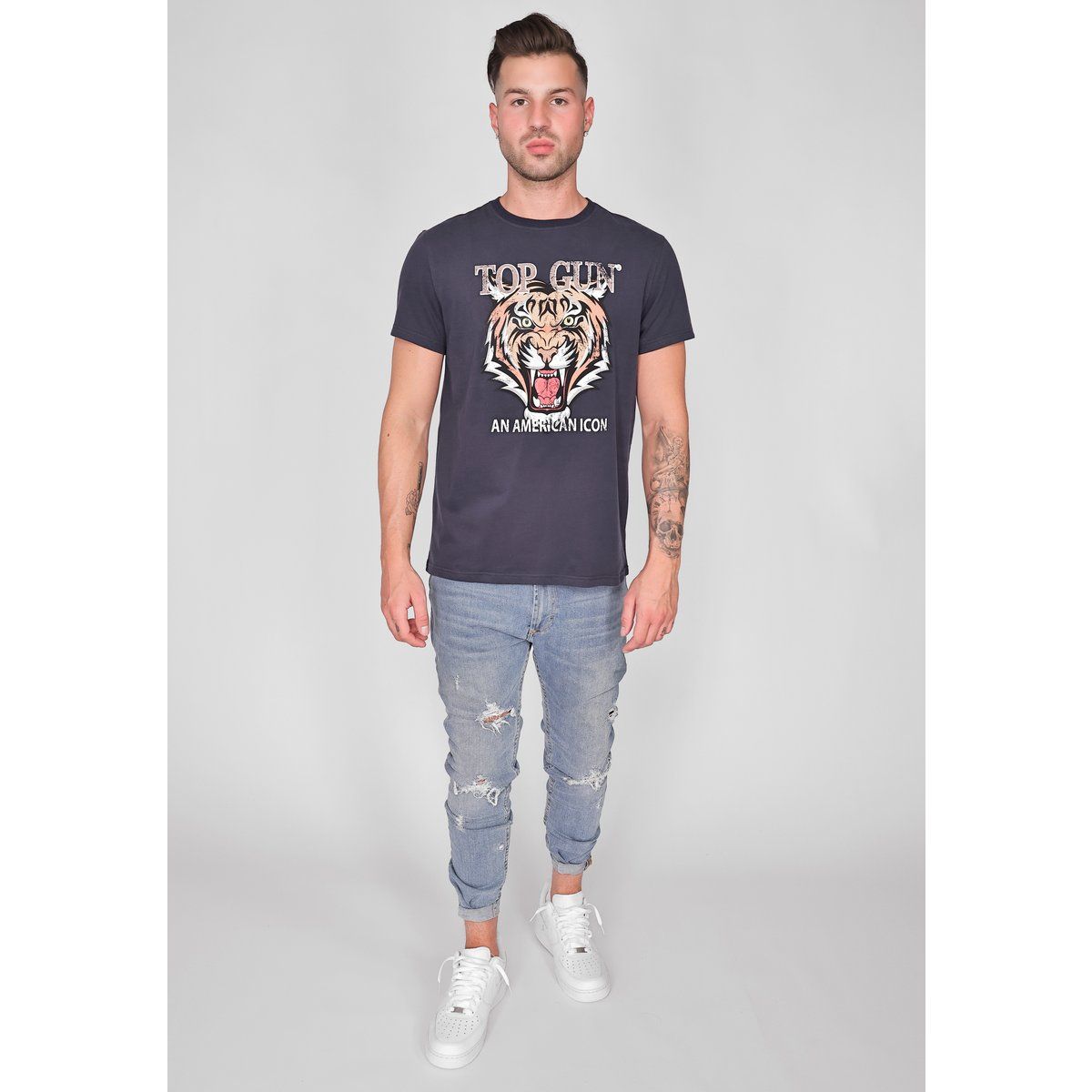 T-Shirt mit Tiger-Grafikmotiv