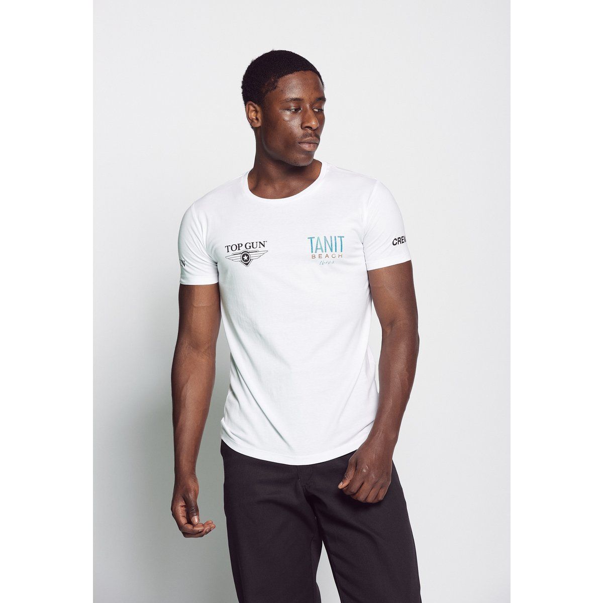 Herren T-Shirt mit Grafikprint und Rundhalsausschnitt