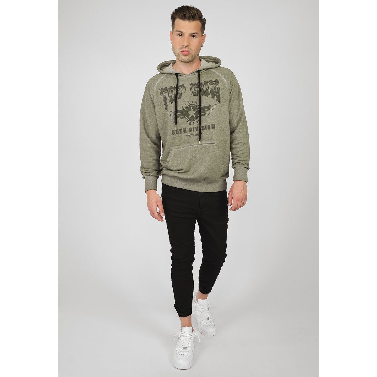 Top Gun Hoodie mit Grafikprint