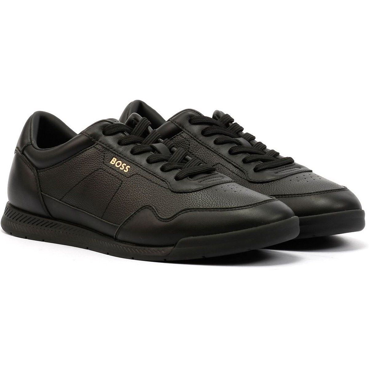 Leder-Sneakers mit niedrigem Schaft
