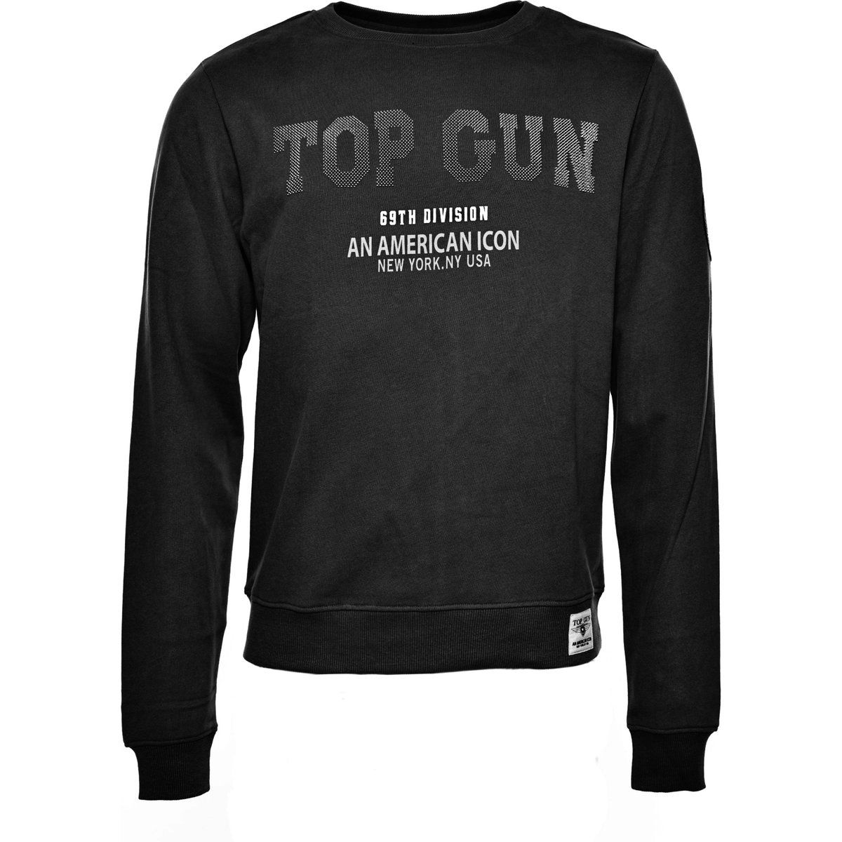 Herren Rundhals-Pullover mit Grafikprint