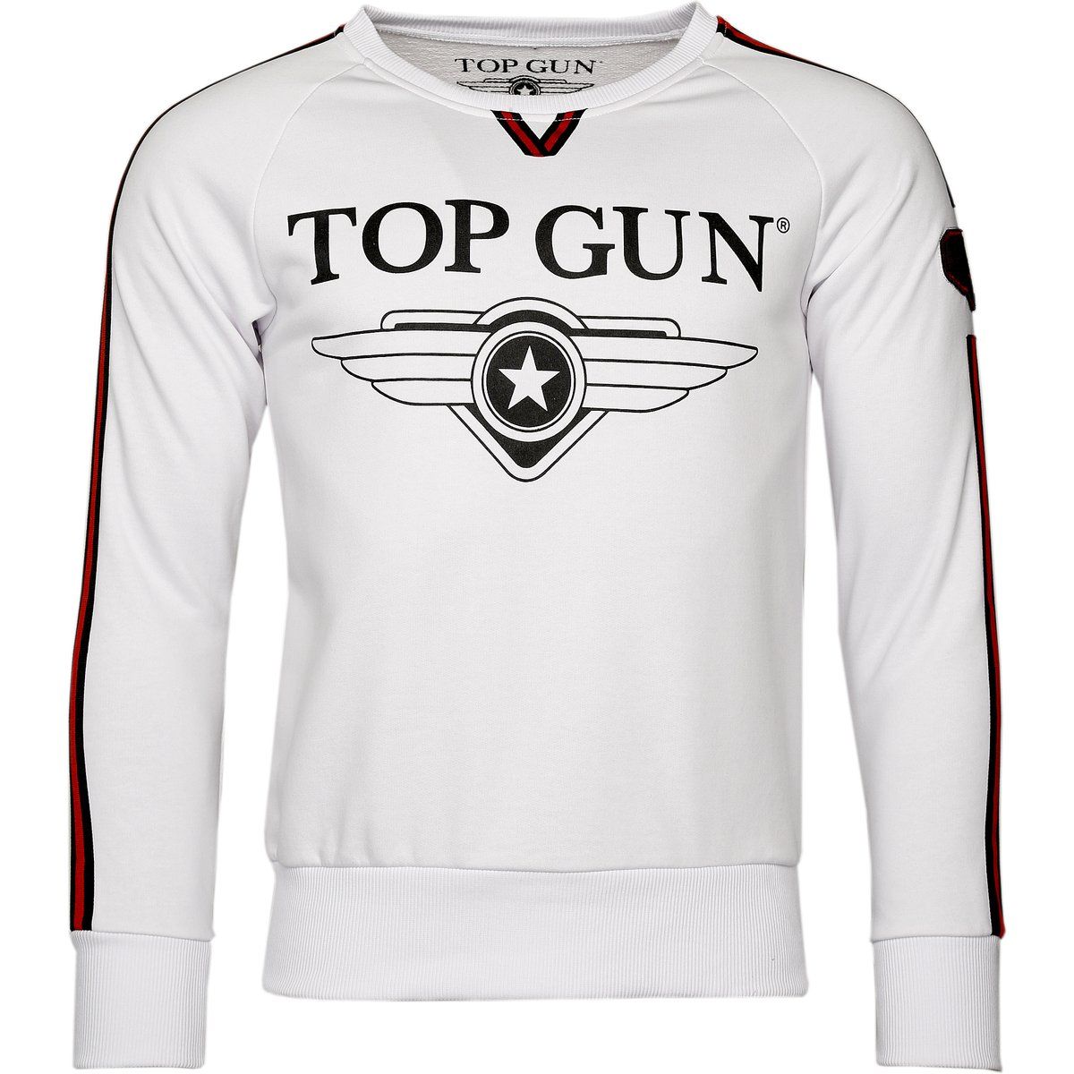 Weißes Top Gun Logo Sweatshirt