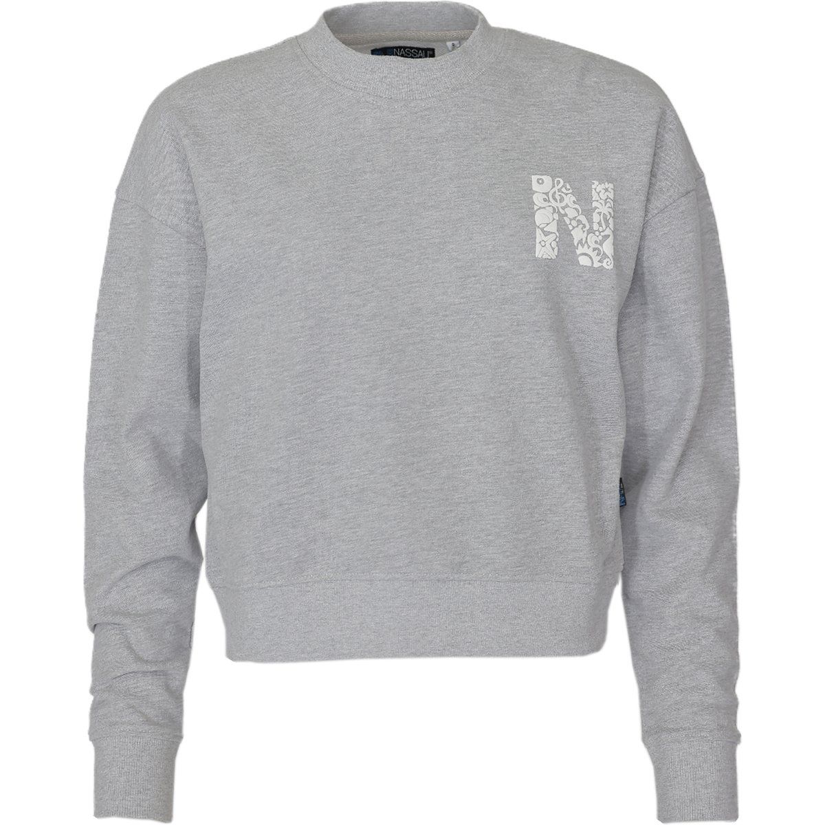 Relaxed Sweatshirt mit floralem Logo