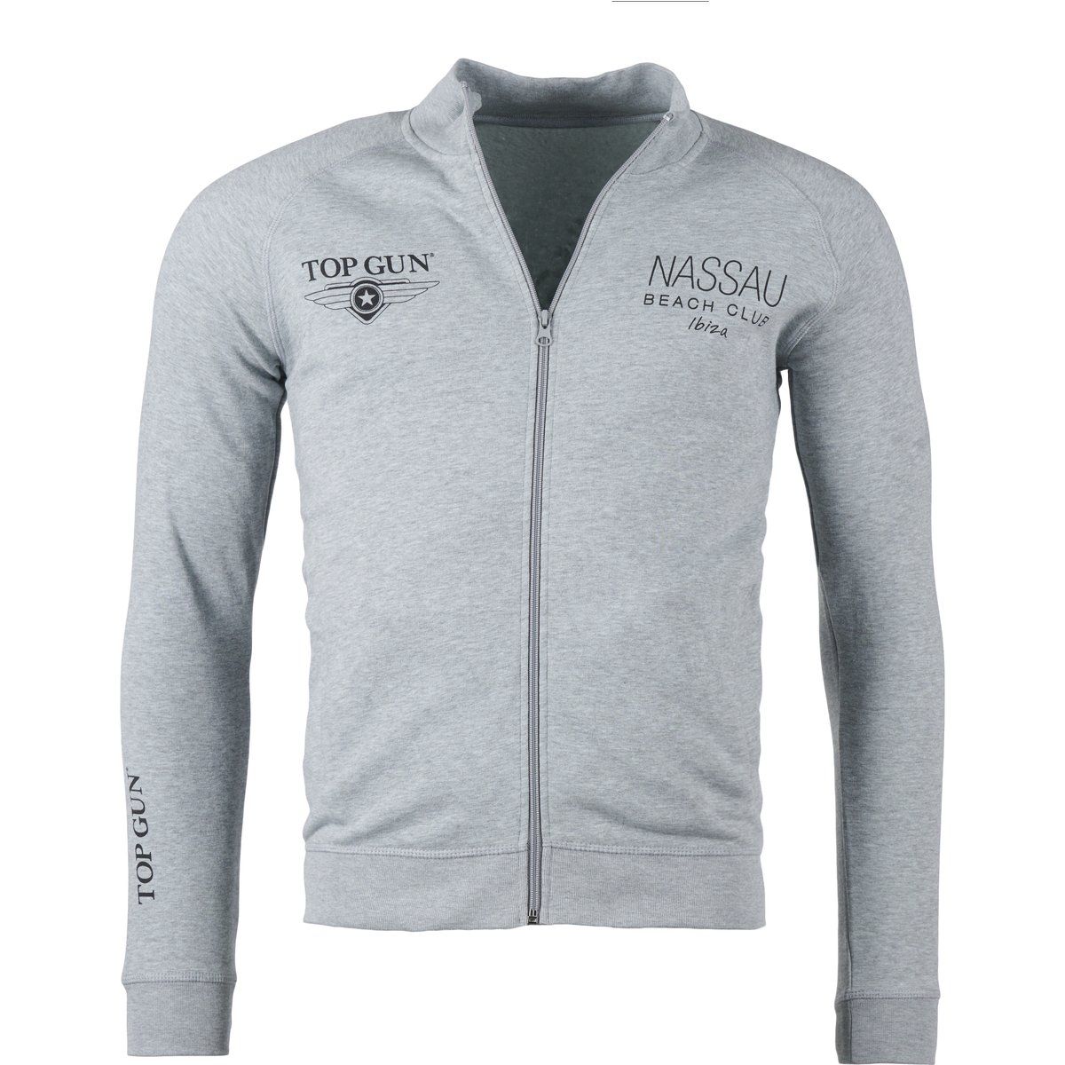 Lässige Sweatshirt-Jacke mit Reißverschluss