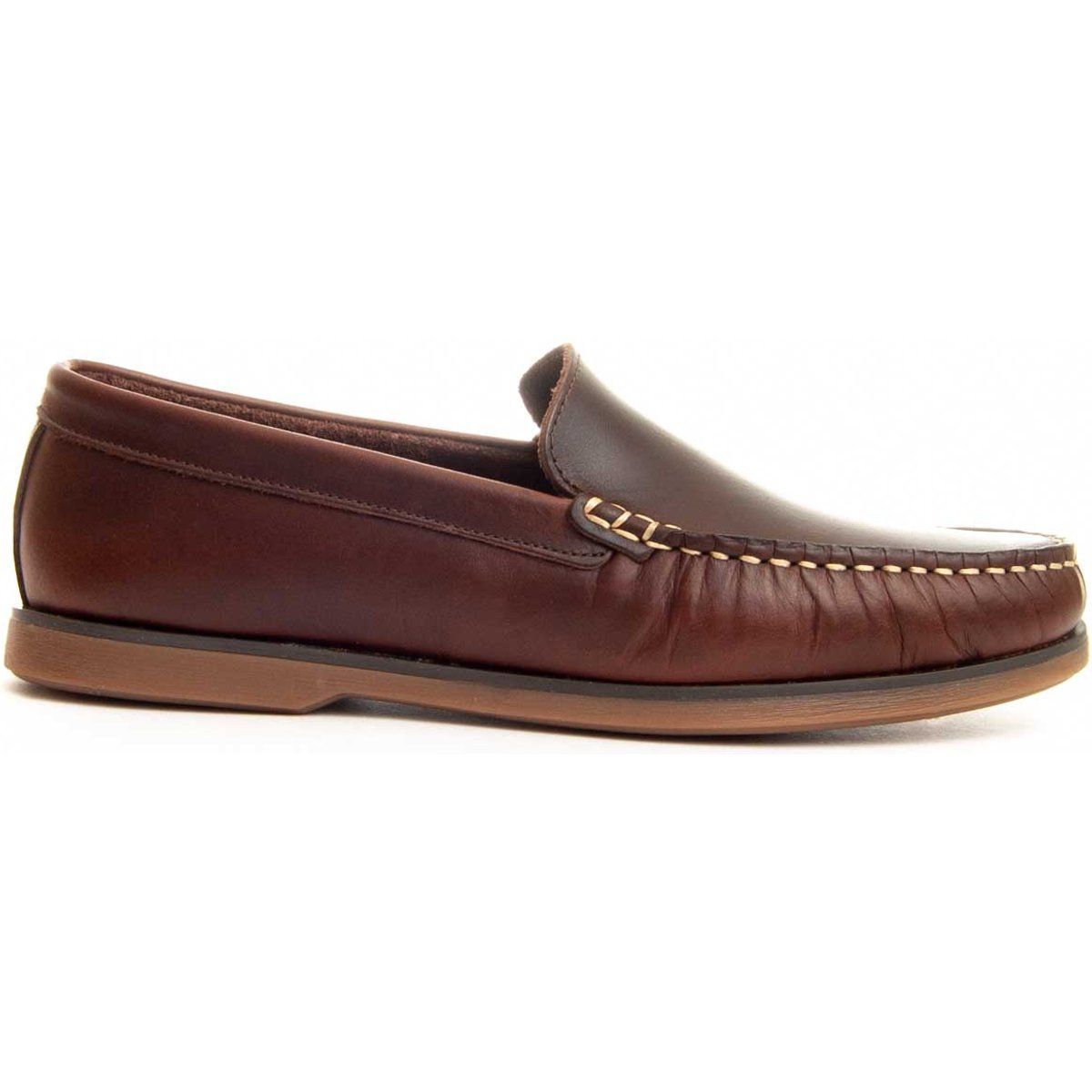 Herren Leder Slipper Mokassin