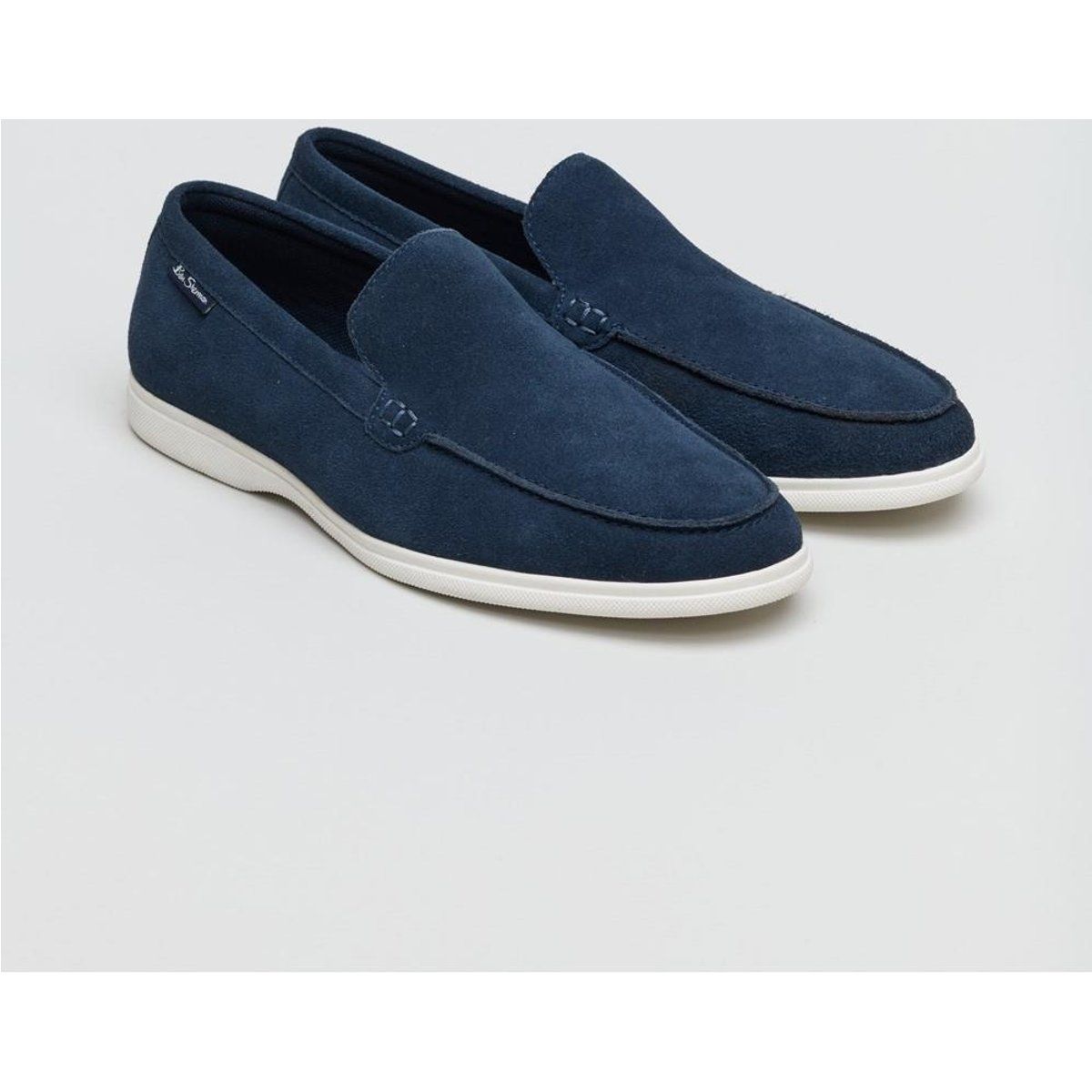 Ben Sherman Amarillo Herren Wildleder Mokassins In Blau