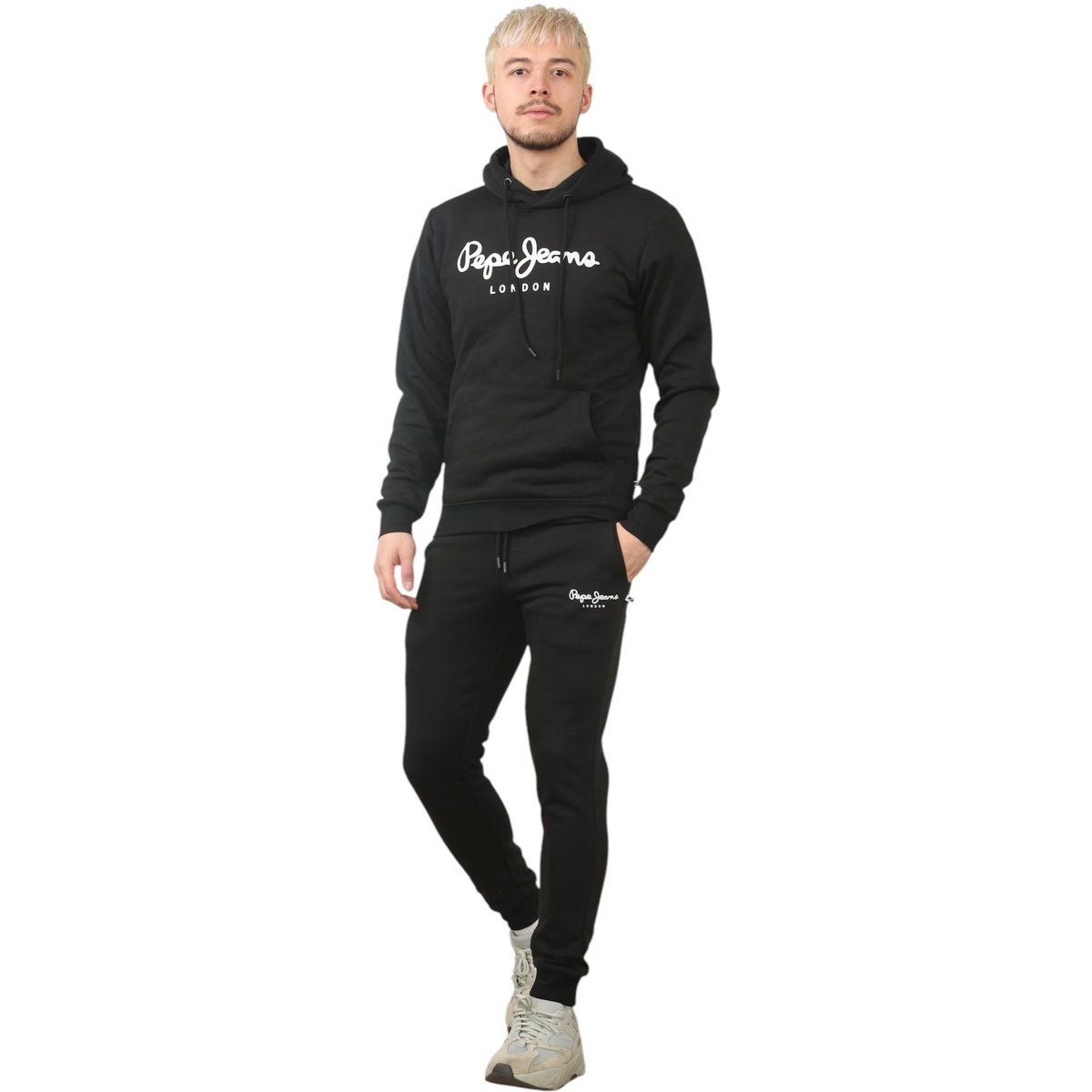 Pepe Jeans London Schwarzes Trainingsanzug-Set