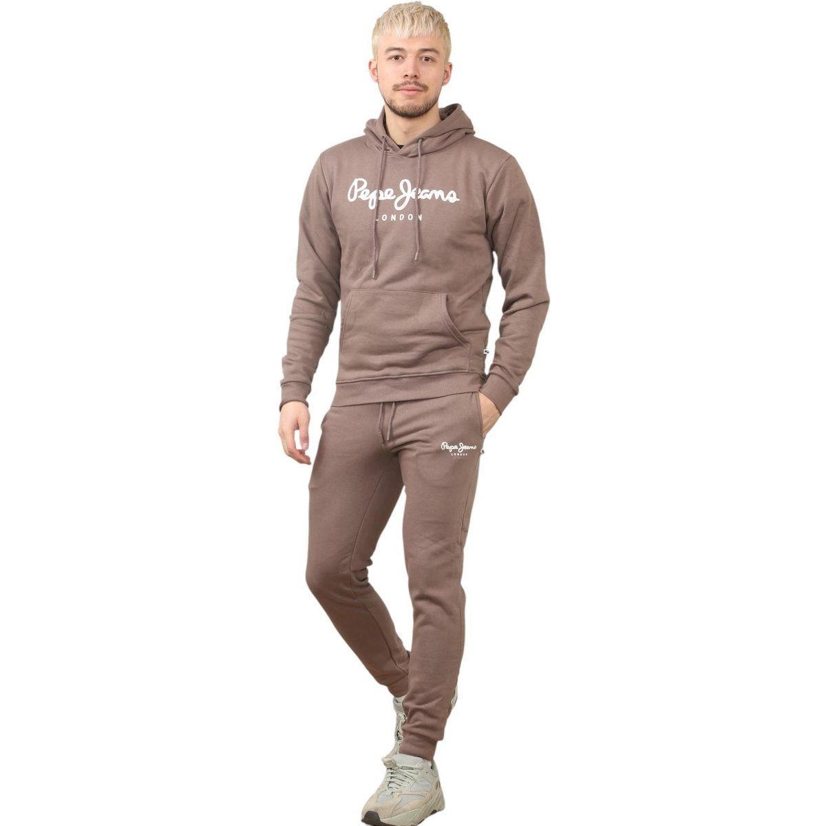 Locker sitzendes Loungewear-Set mit Logo